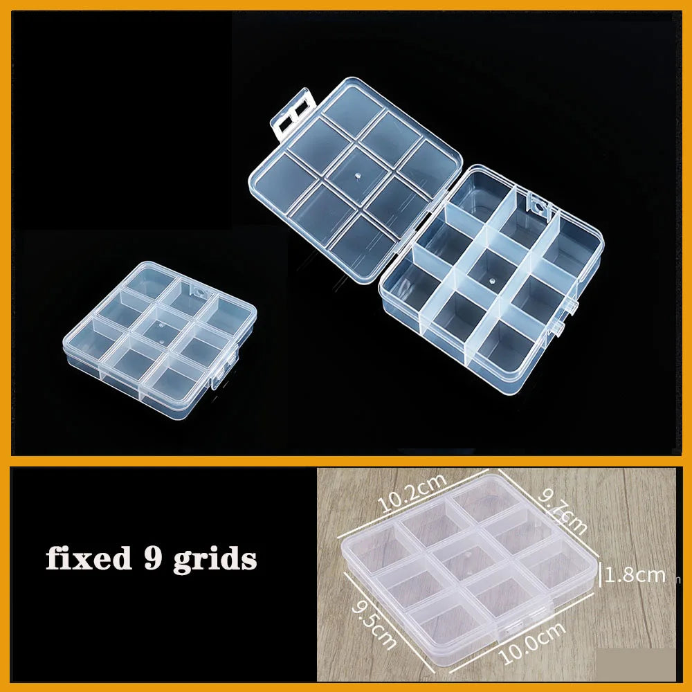 Vielseitiger transparenter Organizer für Kleinteile: Schmuck, Werkzeug, Büro