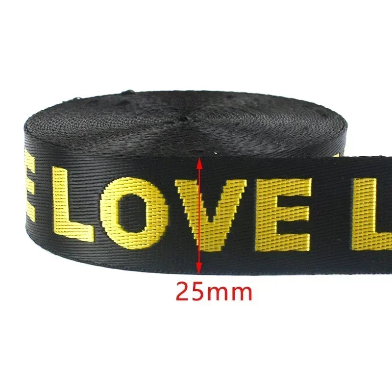 Nylon Jacquard Gurtband mit LIEBE Muster für DIY Nähprojekte