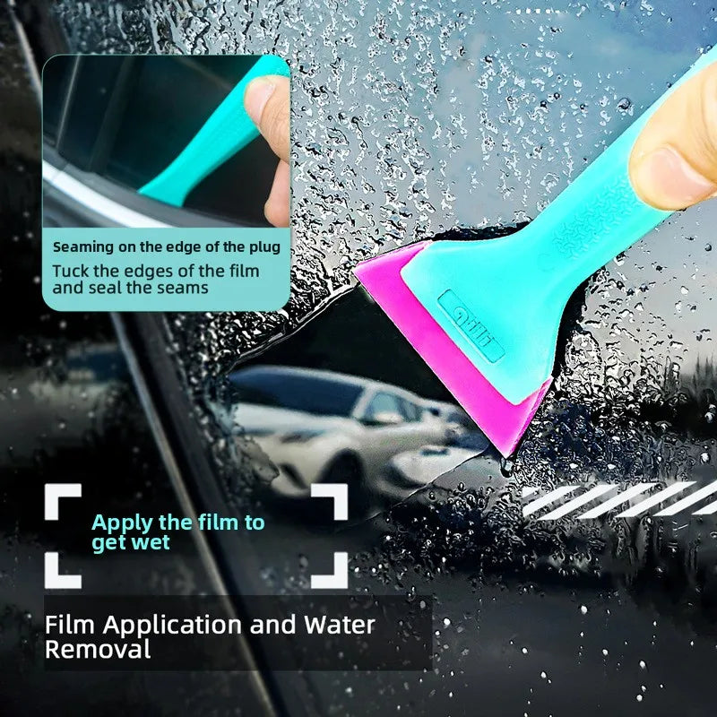 2 in 1 Gummiklinge Rakel Schaber für Fenstertönung und Autowaschzubehör