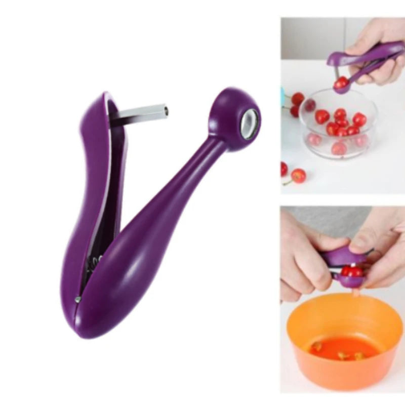 Effizient - Ergonomisch: Lila Kirsch- und Olivengrubenentferner, leicht - robust