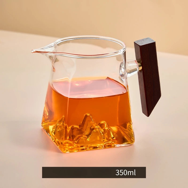 GIANXI Teetasse 350 ml Pyrex Tee-Set mit Griff und Filter handcrafted