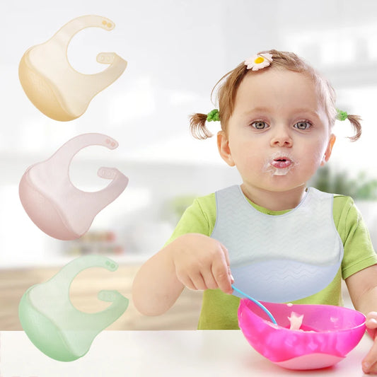 Baby Silikon-Gelee-Lätzchen mit verstellbarer Länge wasserfest und leicht