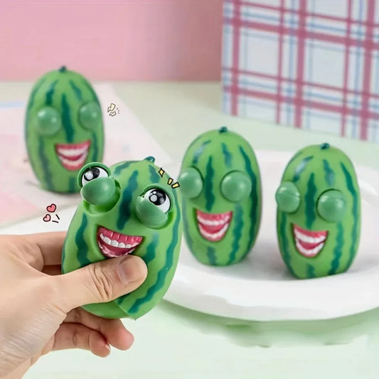 Squishy Watermelon Pop Eyes Stressabbau Zappelspielzeug für Kinder Erwachsene