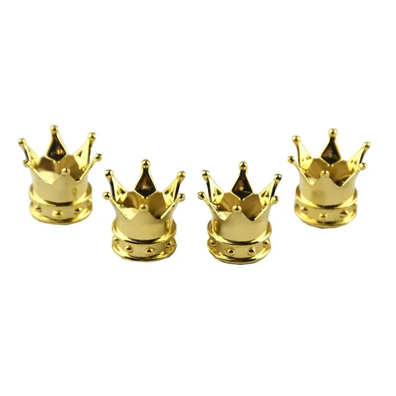 4er Set Kronen Ventilkappen Reifen Ventile Zubehör Dekoration Auto