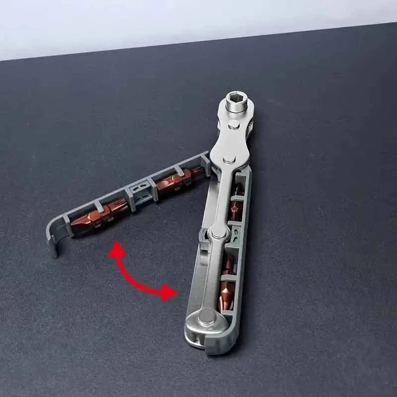 Kompakter bidirektionaler Ratschen Schraubendreher für Heimwerker