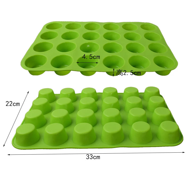 Silikon Muffinbackform für 6 und 12 Tassen – Antihaft - BPA-frei