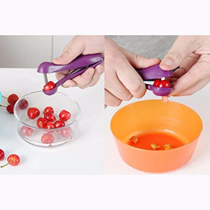 Effizient - Ergonomisch: Lila Kirsch- und Olivengrubenentferner, leicht - robust