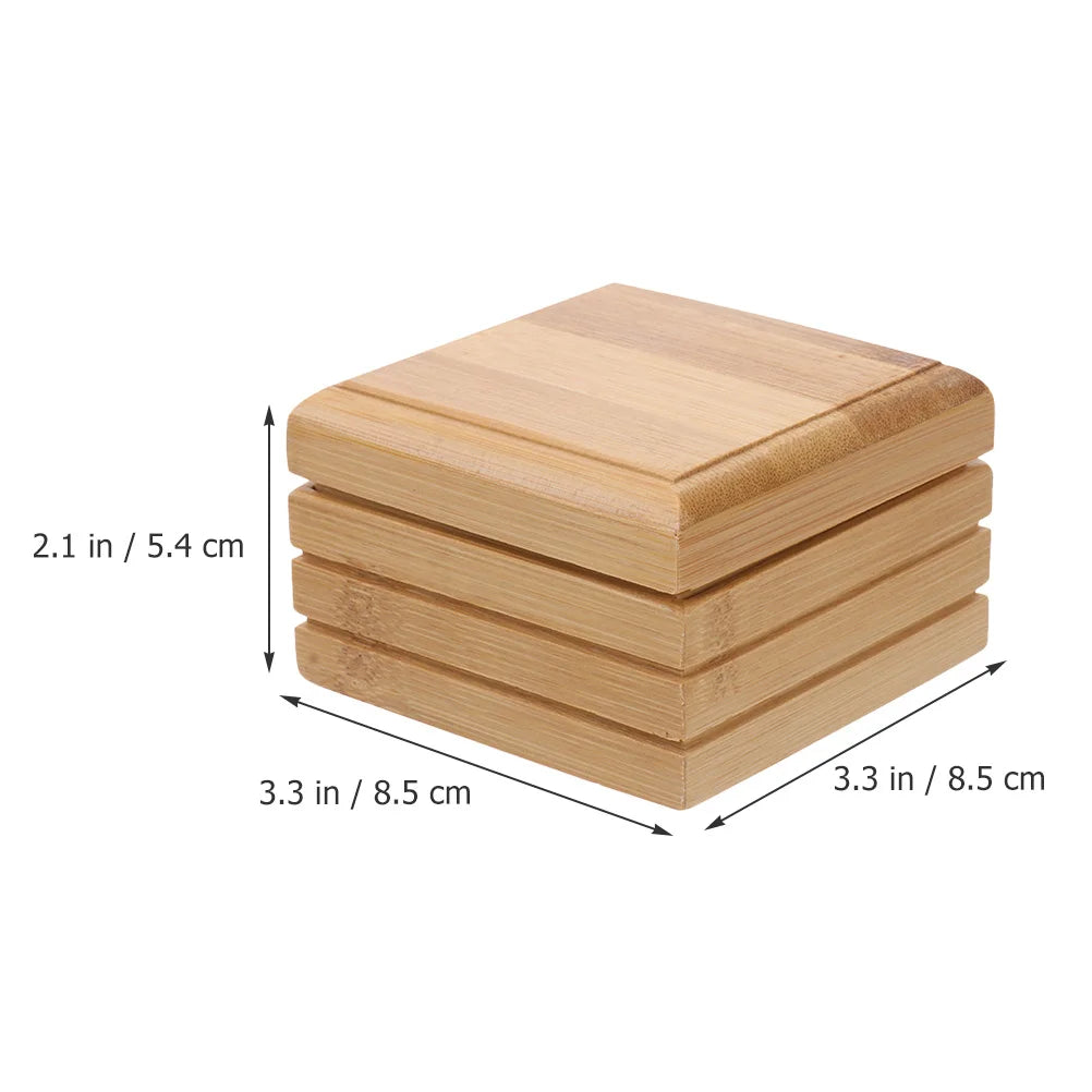 Bambus Seifenhalter mit Deckel Selbstentwässernd Nachhaltig für Badezimmer