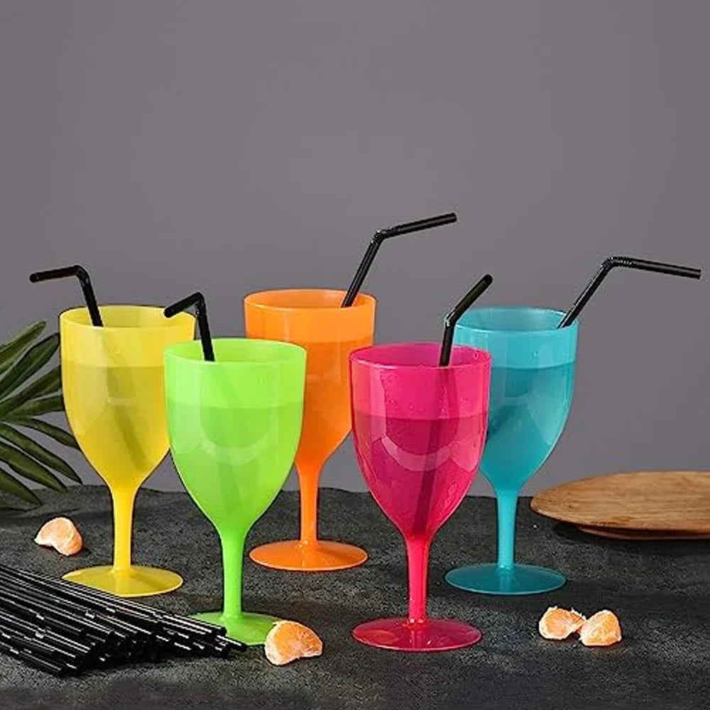 Mehrfarbige Trinkhalme 50 bis 3000 Stück für Bar und Party