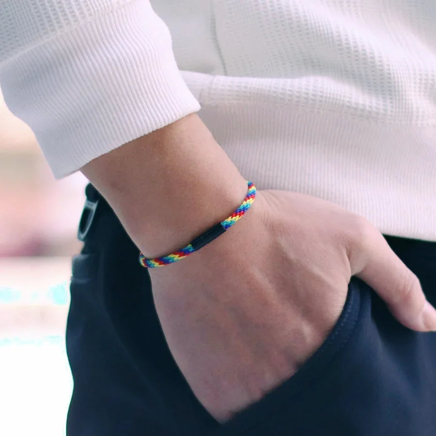 Minimalistisches geflochtenes Seil Armband Unisex in sechs Farben handgefertigt-Yabubest - Home & More