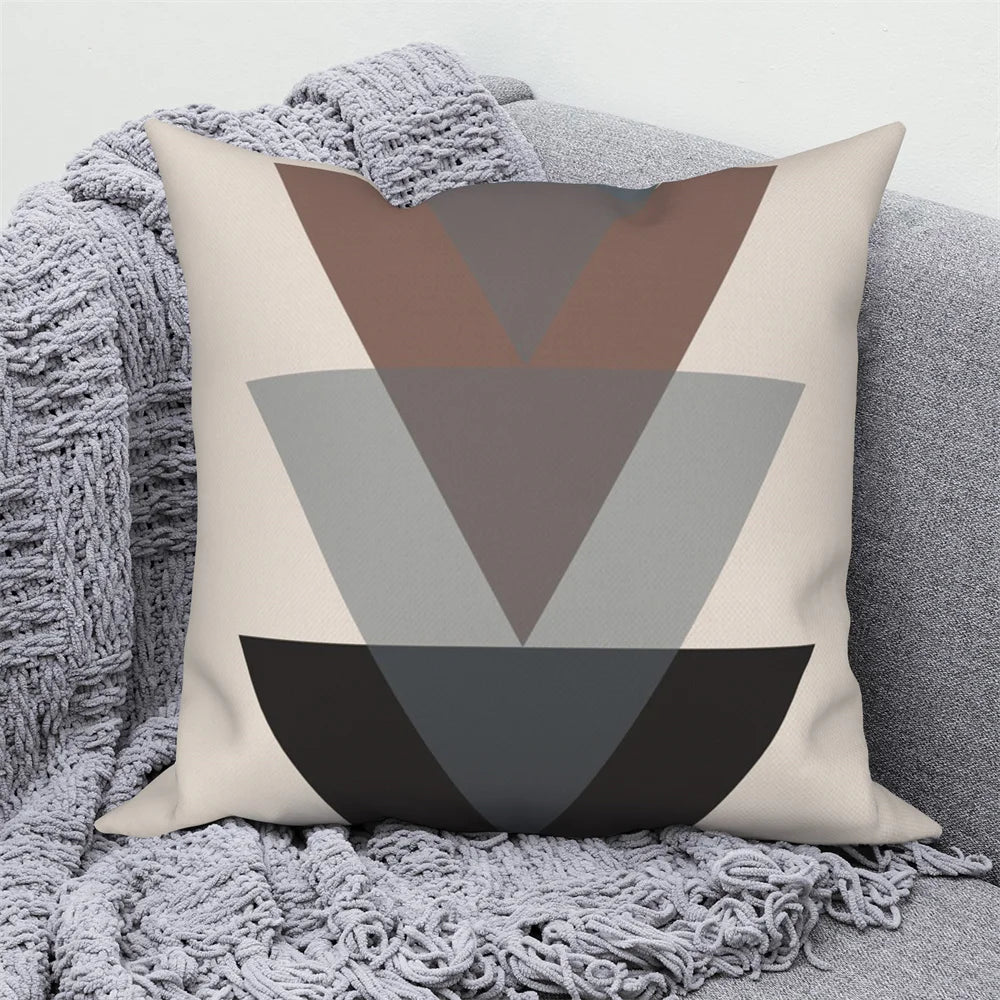 Dekorativer Kissenbezug mit abstrakten Zweigen für Zuhause und Auto