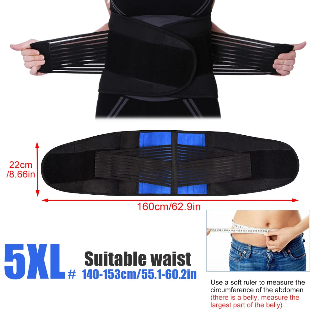 Verstellbare Neopren Lendenwirbelstütze mit Doppelzug für Schmerzlinderung