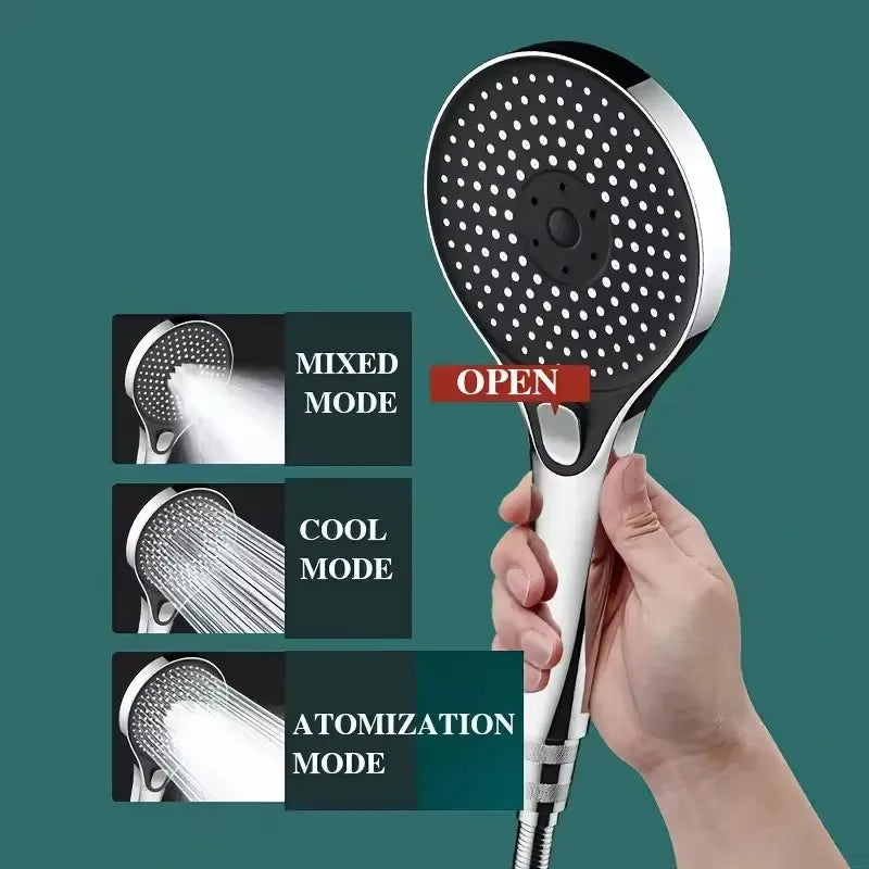 135mm Handbrause mit 3 Modi Wassersparend und Hochdruck Dusche Kopf