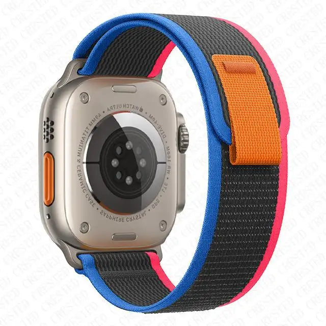 Nylon Trail-Loop Armband kompatibel für Smartwatches 38-49 mm Unisex
