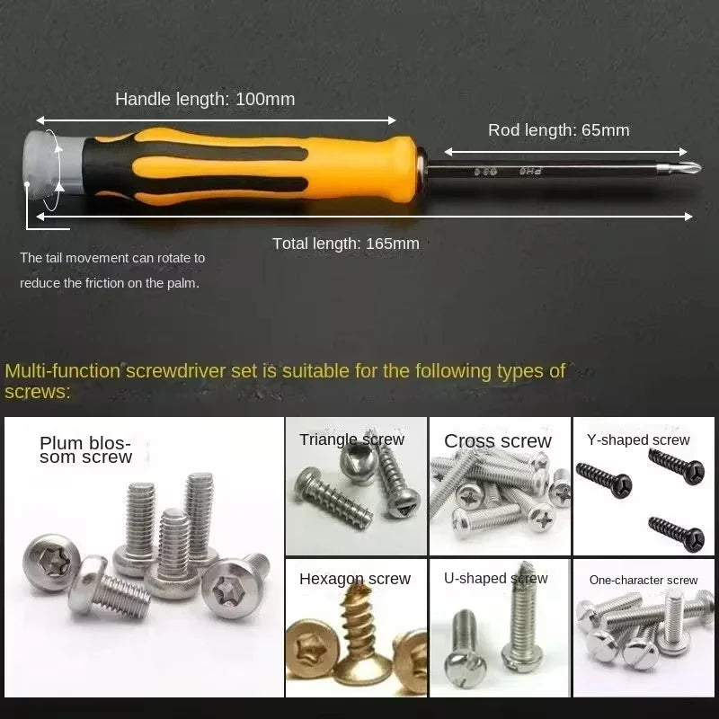 12-in-1 Magnetisches Präzisions-Schraubendreher-Set für Zuhause - Reparatur