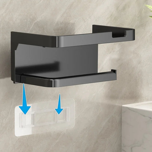 Einfach installierbarer Toilettenpapierhalter Wandmontage ohne Stanzen