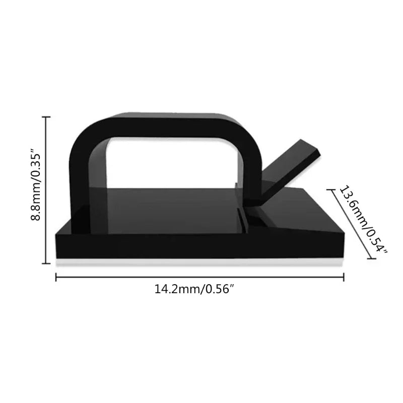 Selbstklebende Kabelklemmen Organizer für Desktop Büro Auto Wand Fixierung