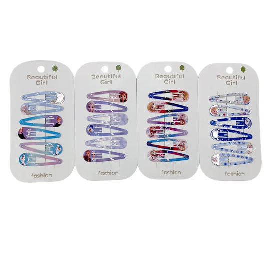 Zauberhafte Frozen Elsa Haarspangen – 10er Set, 4,8 cm, perfekt für Kinderstyles