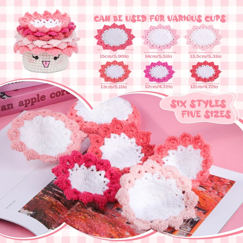 Häkelset für Anfänger mit Video-Tutorials – Topfpflanzen Untersetzer