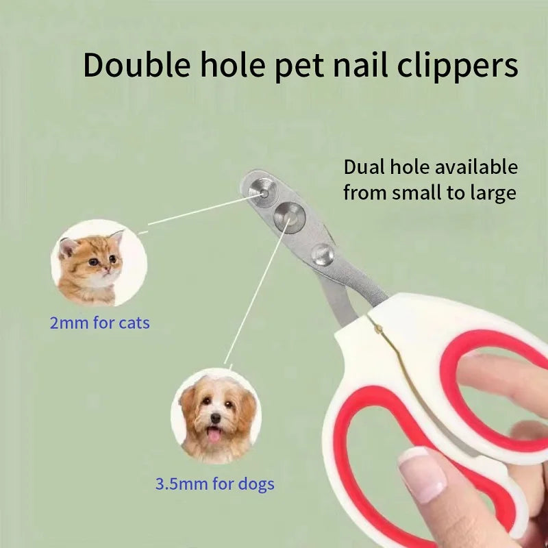 Edelstahl Nagelknipser für Katzen und kleine Hunde Welpen Krallenschneider