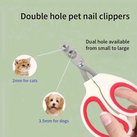 Edelstahl Nagelknipser für Katzen und kleine Hunde Welpen Krallenschneider