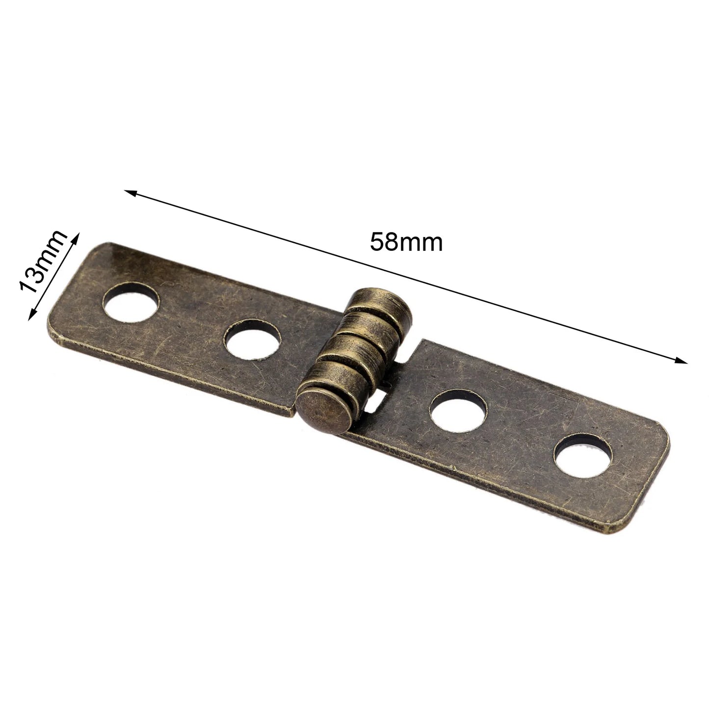 4 Stück antike Bronze Scharniere für Möbel, DIY-Projekte