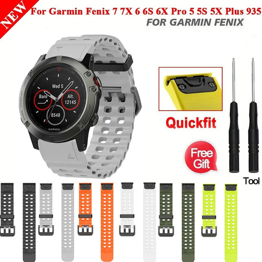 Silikon-Uhrenarmband 22-26 mm für vielseitige Smartwatch Modelle