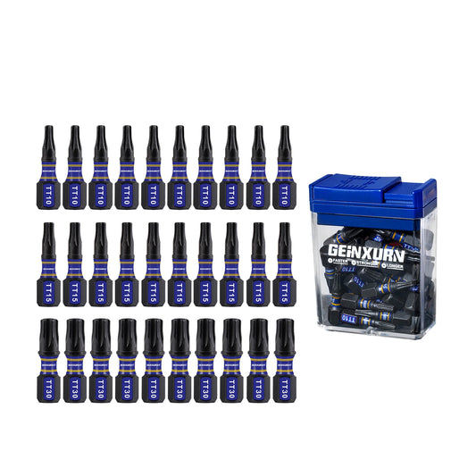 30x Schlagfeste Torx Magnet Schrauber-Bits S2-Stahl mit Aufbewahrungsbox