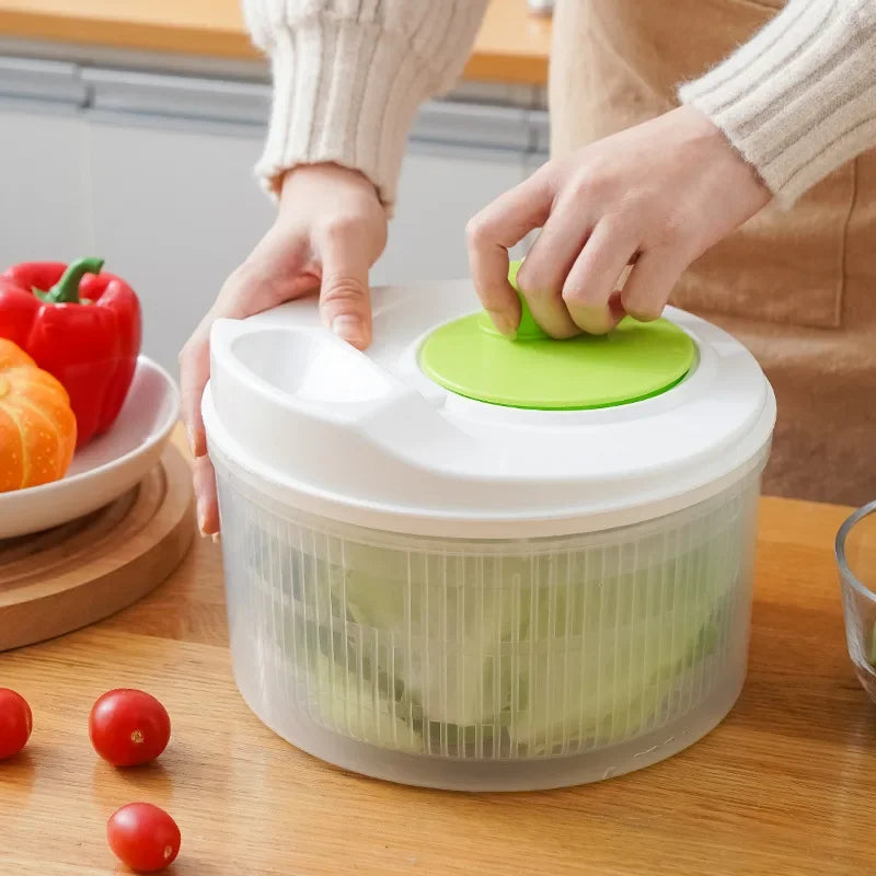 Salatschleuder manuell – Gemüsetrockner für Salat & Obst-Yabubest - Home & More