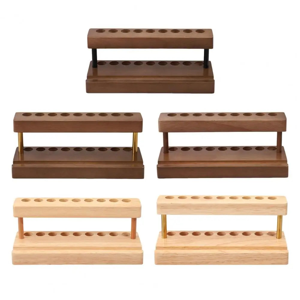 Moderner Schreibtisch Stiftständer aus Holz mit 9 Fächern-Yabubestshop