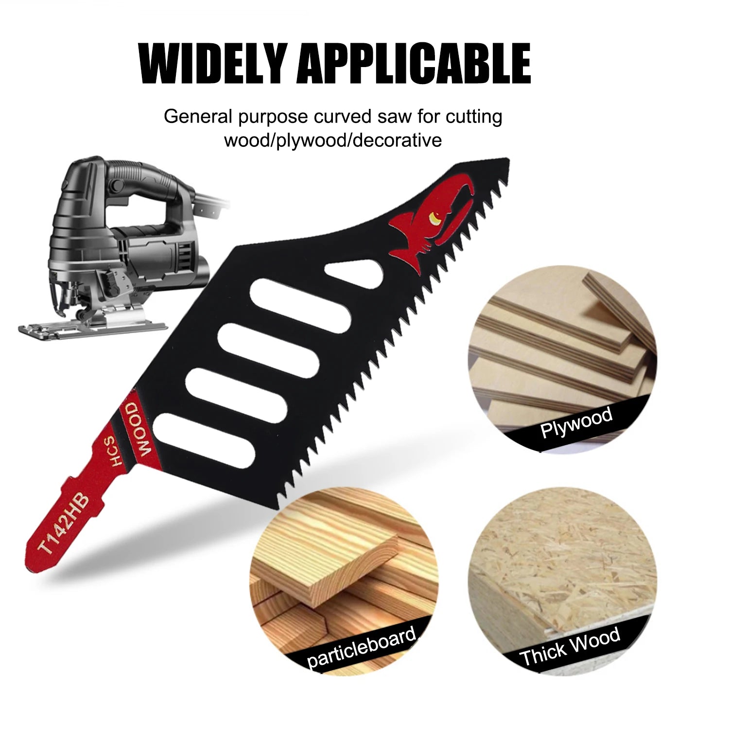 Gebogene Stichsägeblätter T-Schaft für präzises Holzschneiden-Yabubest - Home & More