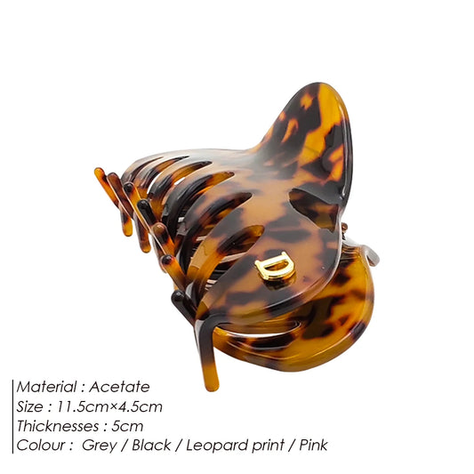 Schlichte Glamour Haarspange aus Acetat für elegante Frisuren