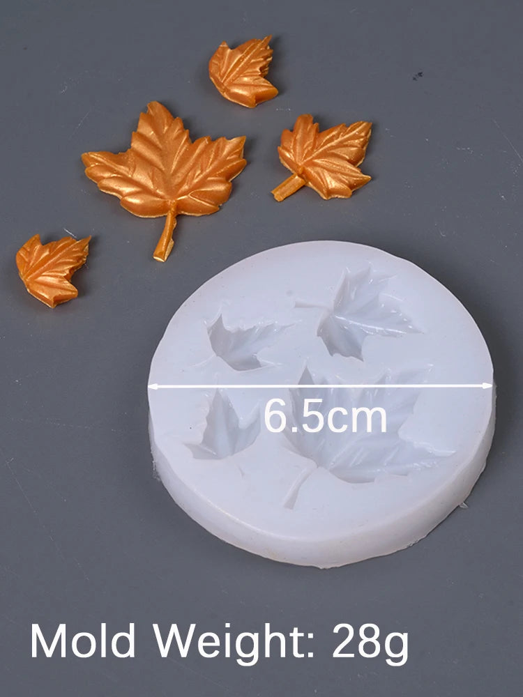 Halloween Kürbis Ahornblatt Silikonform für DIY Backen Basteln