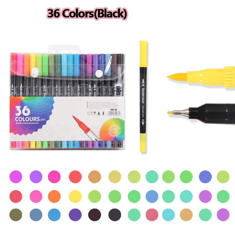 120 Farben Dual Tip Marker Set für Manga Kunst und Aquarell Zeichnung