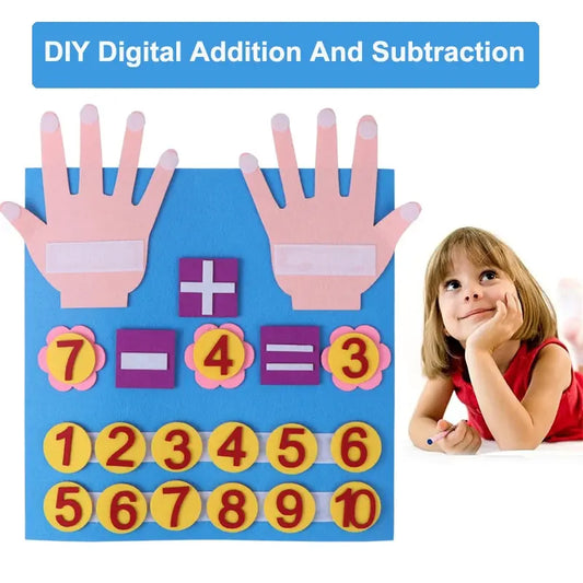 Montessori Busy Board aus Filz – Motorik - Lernen fördern, 30x32 cm spielend erleben