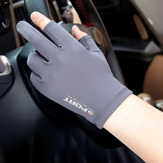 Unisex Sonnenschutzhandschuhe aus Eisseide für Sport und Radfahren-Yabubest - Home & More