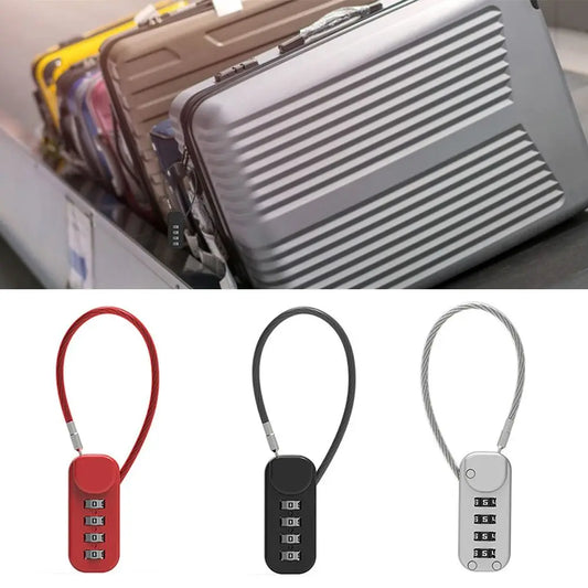 Tragbares 4-stelliges Zahlenschloss aus Zinklegierung für Outdoor-Schutz