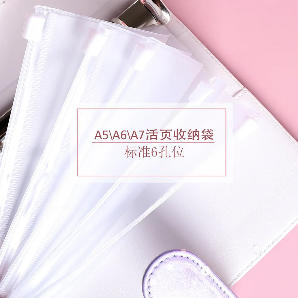 Loseblatt-Index Notizbuch Innenseiten Tasche mit Binder Ringen Organizer