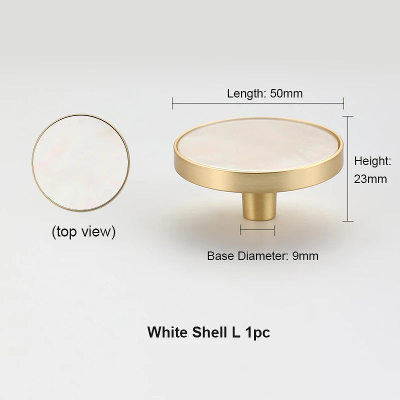 Zinklegierungs-Möbelgriff 50mm – moderner New Chinese Stil, Einzelloch