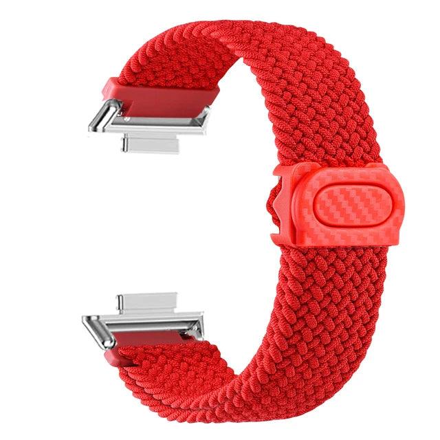 Sportlich - Robust: Geflochtenes Nylonarmband für Huawei Watch Fit 2 Komfort