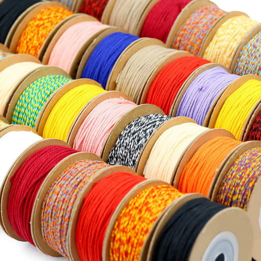 1 mm handgewebtes Makramee-Fadenseil für Schmuckherstellung
