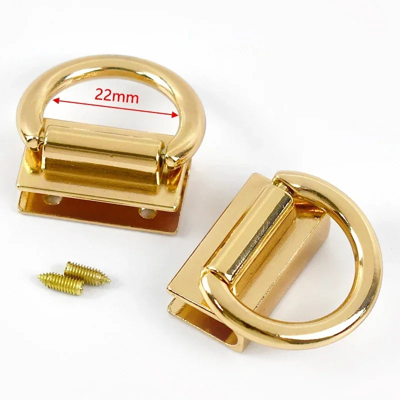 2 4 10 Stück Metall D Ring Schnalle mit Clip Verschluss für Taschen DIY