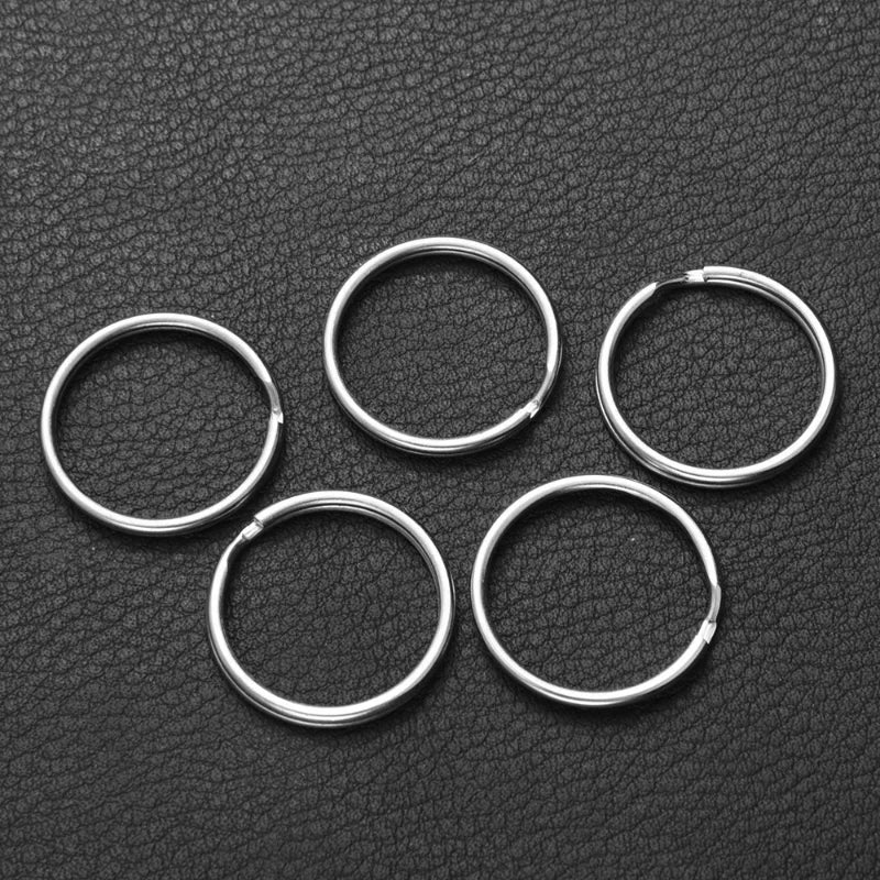 Metall Schlüsselringe Split Ringe 20/100 Stück für DIY Schlüsselanhänger