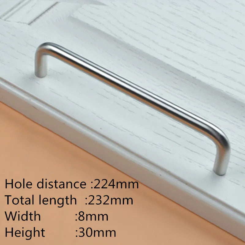 Edelstahl U-Typ Türgriff 8mm – Robust - Zeitlos für Möbel