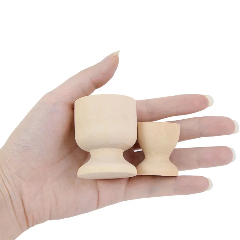 5 Stück Holz Eierhalter Ostern Ei Ständer DIY Graffiti Party Deko