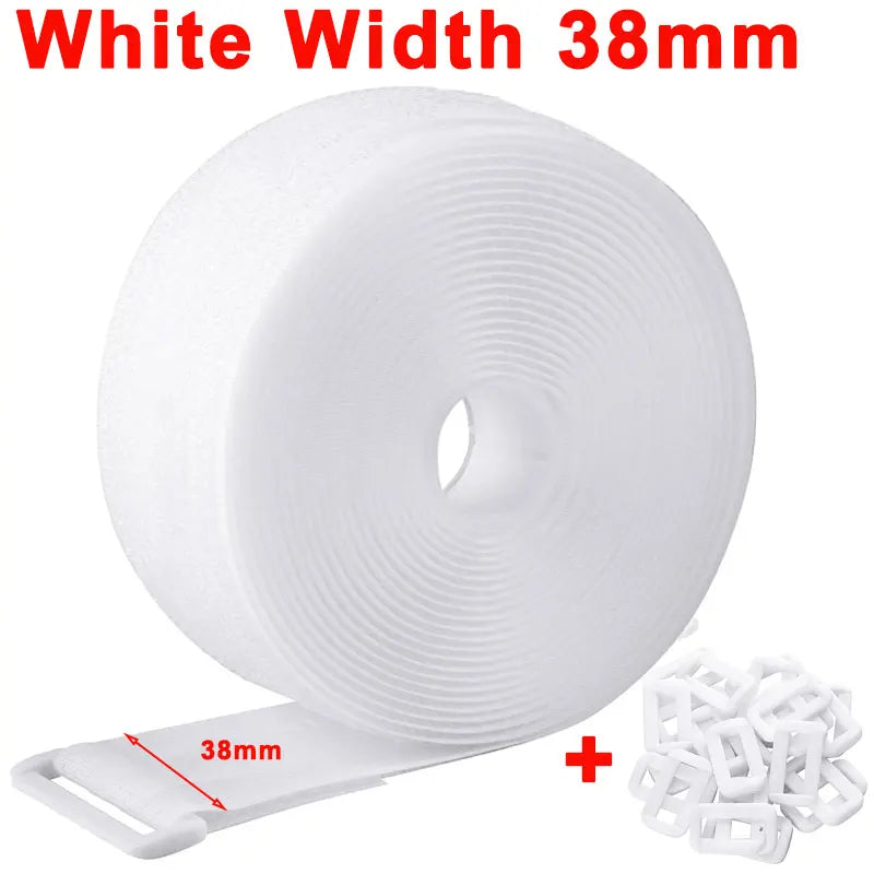 Wiederverwendbare Befestigungsgurte Nylon mit Klettverschluss und Schnallen-Yabubest - Home & More