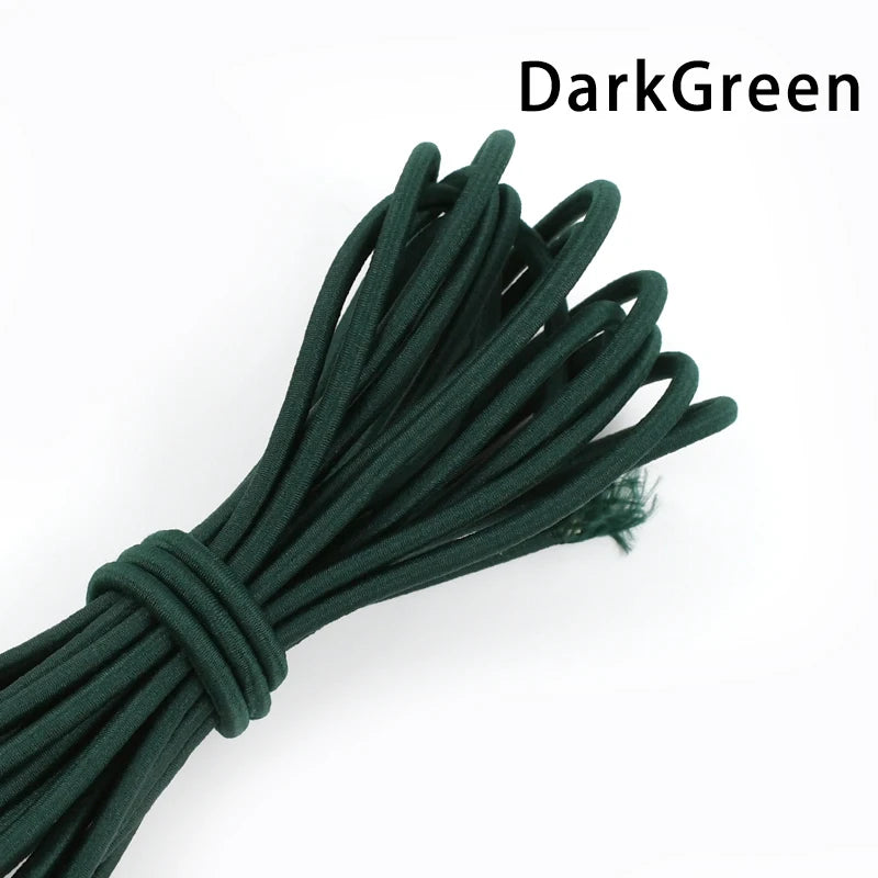 Flexibles 4mm Gummiband für DIY Kleidung, Haarbänder, Nähen