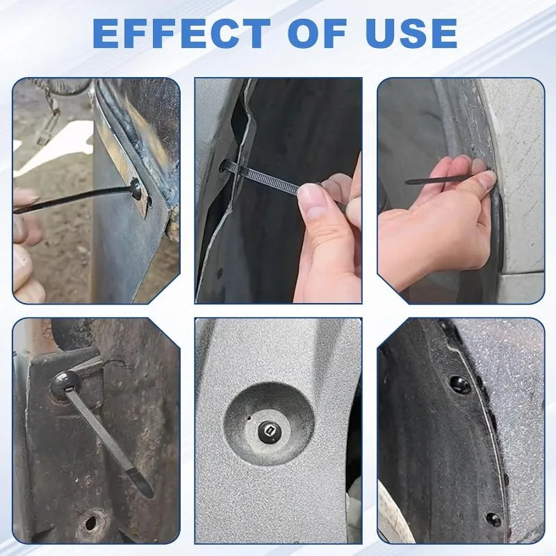 1000 Stück Nylon Kabelbinder Schnallen Schrauben für Auto Befestigung