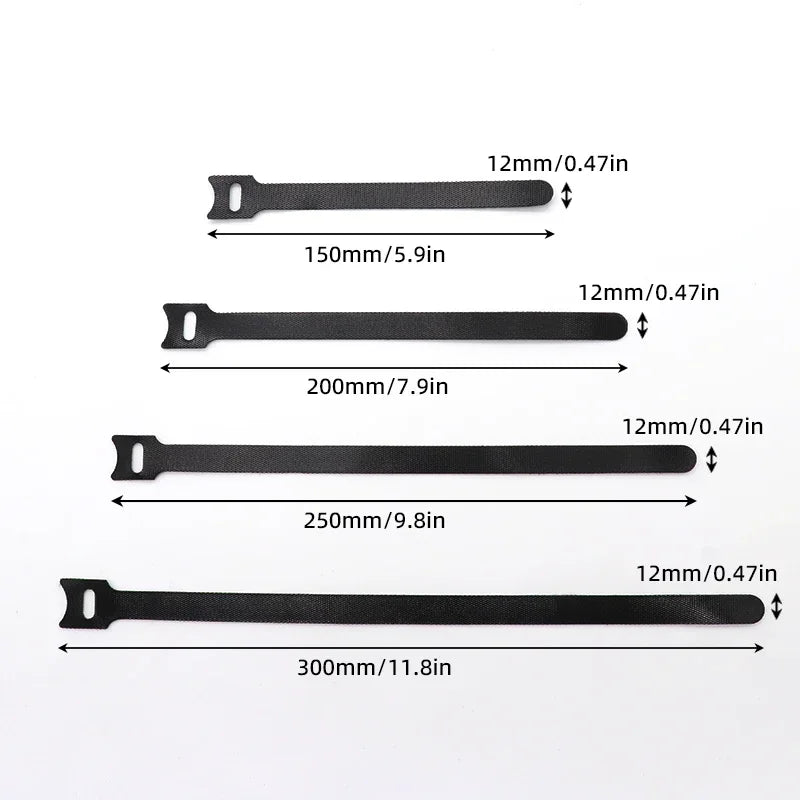 Wiederverwendbare Kabelbinder Nylon 15-30 cm Kabel Organizer Set