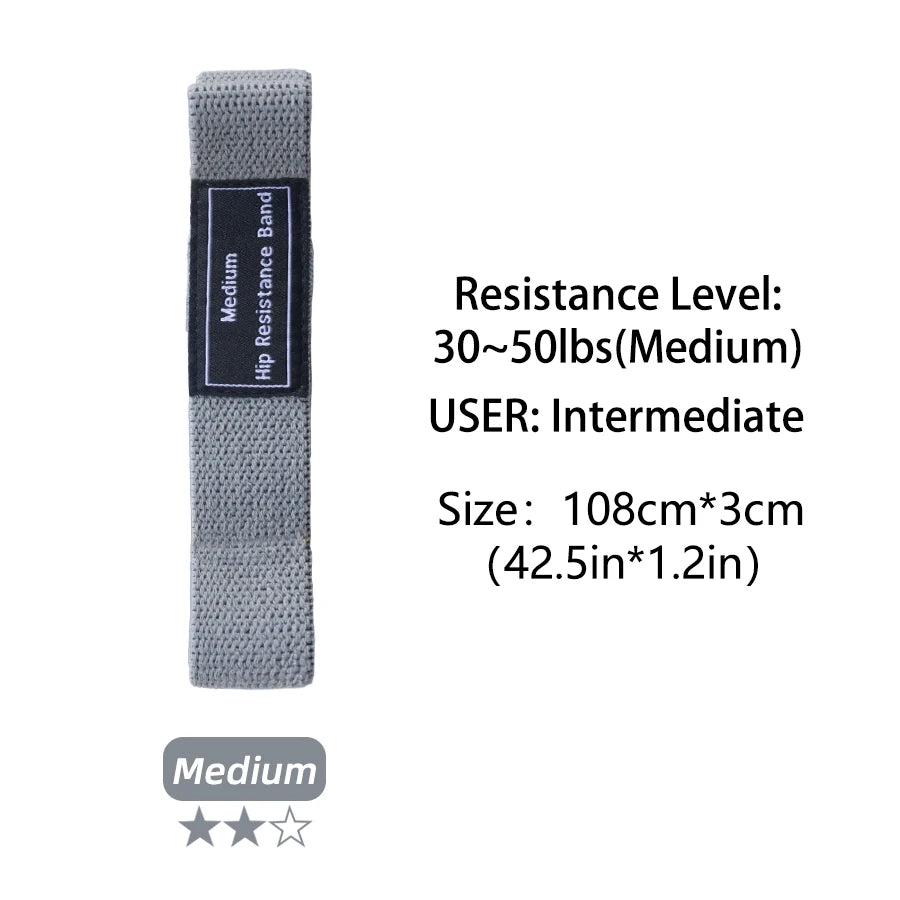 3er Set lange elastische Stoff Widerstandsbänder für Beine Gym Fitness